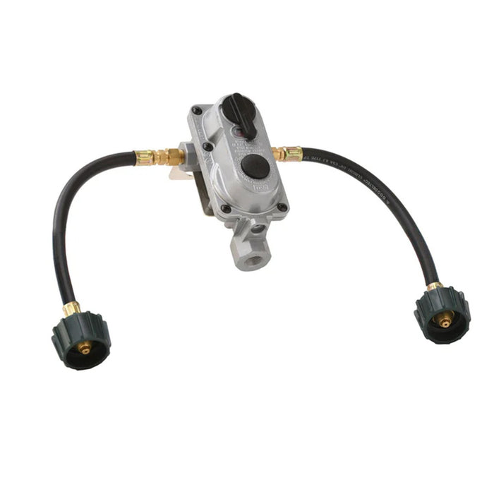 Flame King KT12ACR6 2 Stage Auto Propane Gas Regulator w/ 2 - 12" Pigtails