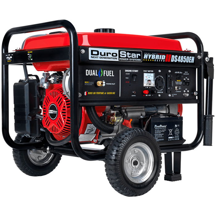 DuroStar DS4850EH 4,850-Watt Dual Fuel Generator w/ Electric Start