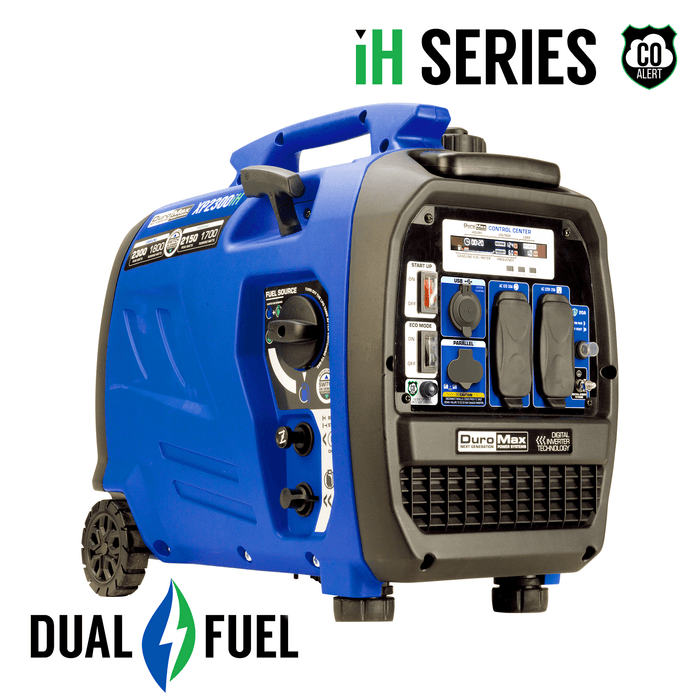 DuroMax XP2300iH 2,300 Watt Portable Dual Fuel Inverter Generator w/ CO Alert