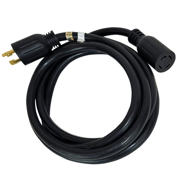 DuroMax XP3010GC 30-Amp 10-Foot 10-Gauge L14-30 Heavy Duty Generator Power Cord for Home Power Backup, Black