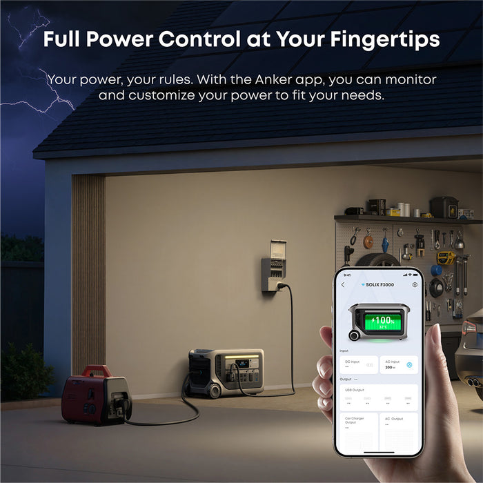 Anker SOLIX F3000 120V Extended Backup Power Kit