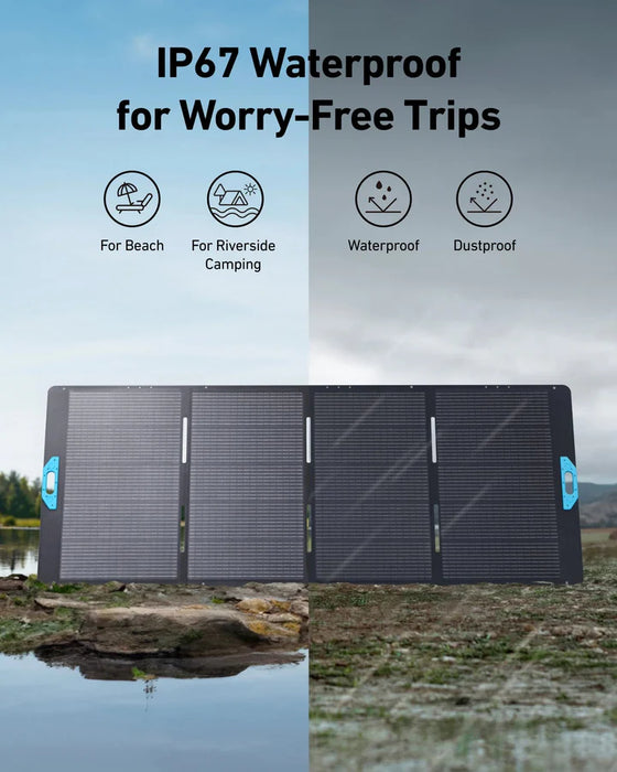 Anker SOLIX B17831AG C2000 Gen 2 Portable Power Station 2048Wh w/ 400W Solar Panel & Car Alternator Charger