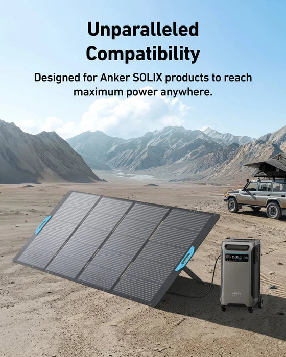 Anker SOLIX B17831AG C2000 Gen 2 Portable Power Station 2048Wh w/ 400W Solar Panel & Car Alternator Charger