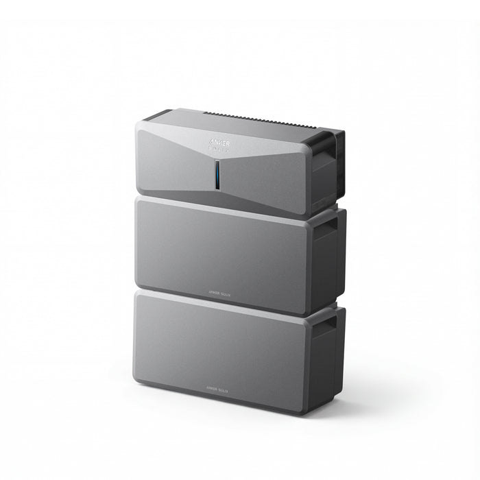 Anker SOLIX B17E1144 E10 Whole Home Backup System | 12 kWh LiFePO4 Battery | 10-30kW Turbo Output | Smart Grid & Storm-Guard