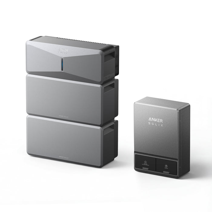 Anker SOLIX B17E1149 E10 Manual Backup Kit | 12 kWh LiFePO4 Battery | 10-30 kW Turbo Output | Smart Grid & Storm-Guard