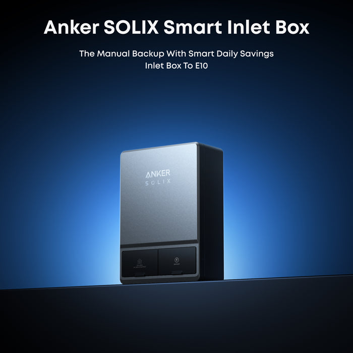 Anker SOLIX B17E1149 E10 Manual Backup Kit | 12 kWh LiFePO4 Battery | 10-30 kW Turbo Output | Smart Grid & Storm-Guard