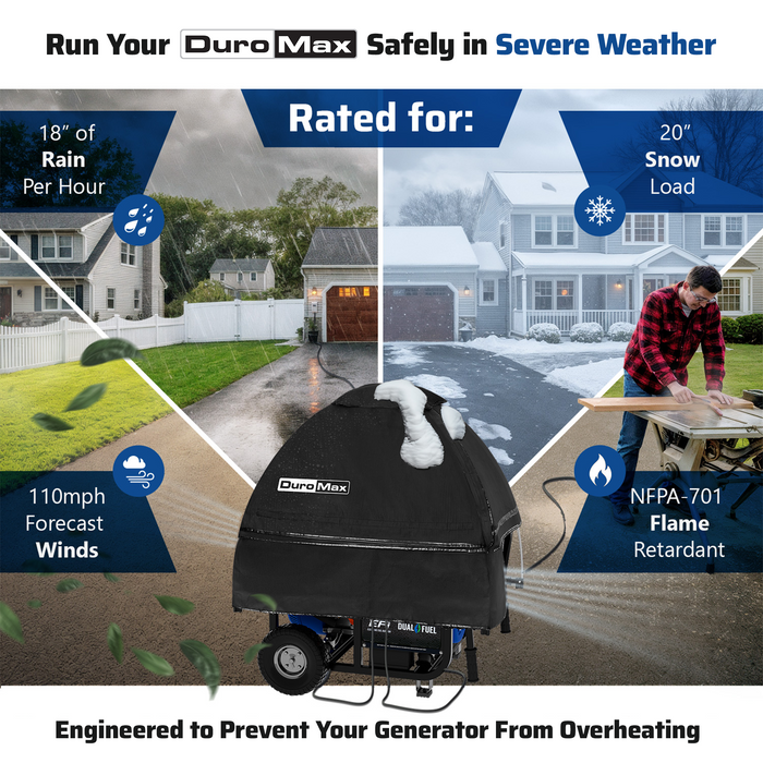 DuroMax DMX-GTX Open Frame Generator Tent All Weather Cover Kit