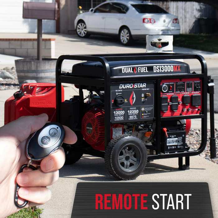 DuroStar DS13000MX 13,000 Watt Dual Fuel Portable Generator w/ CO Alert - Recon
