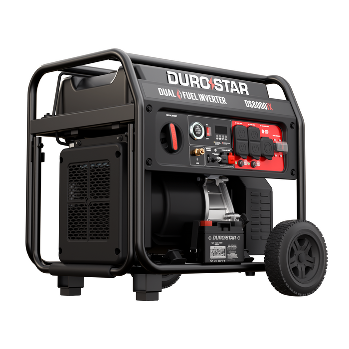 DuroStar 8,000 Watt Dual Fuel Open Frame Digital Inverter Generator