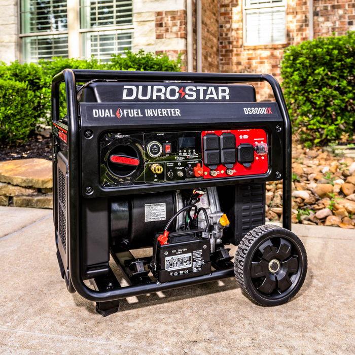 DuroStar 8,000 Watt Dual Fuel Open Frame Digital Inverter Generator