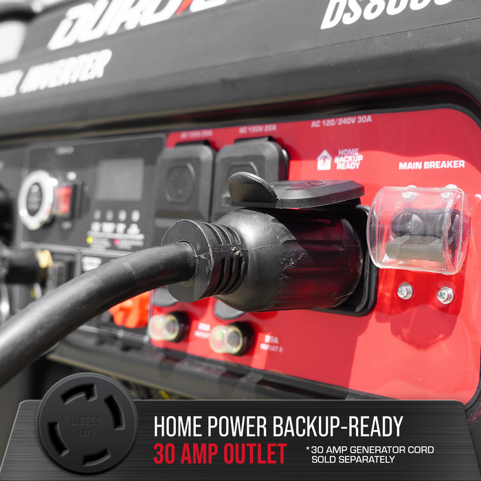 DuroStar 8,000 Watt Dual Fuel Open Frame Digital Inverter Generator