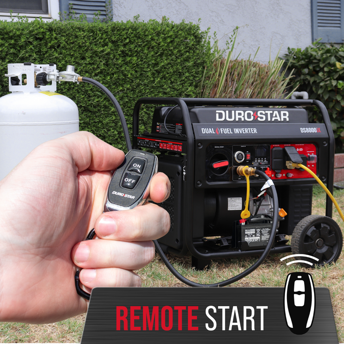 DuroStar 8,000 Watt Dual Fuel Open Frame Digital Inverter Generator