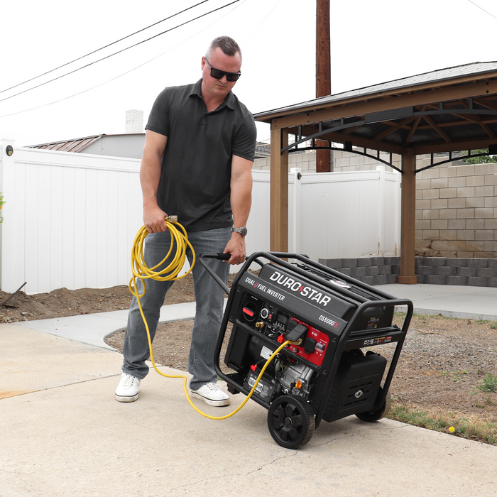 DuroStar 8,000 Watt Dual Fuel Open Frame Digital Inverter Generator