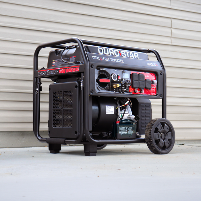 DuroStar 8,000 Watt Dual Fuel Open Frame Digital Inverter Generator