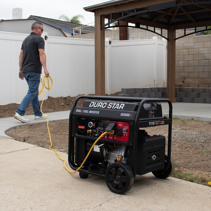DuroStar 8,000 Watt Dual Fuel Open Frame Digital Inverter Generator