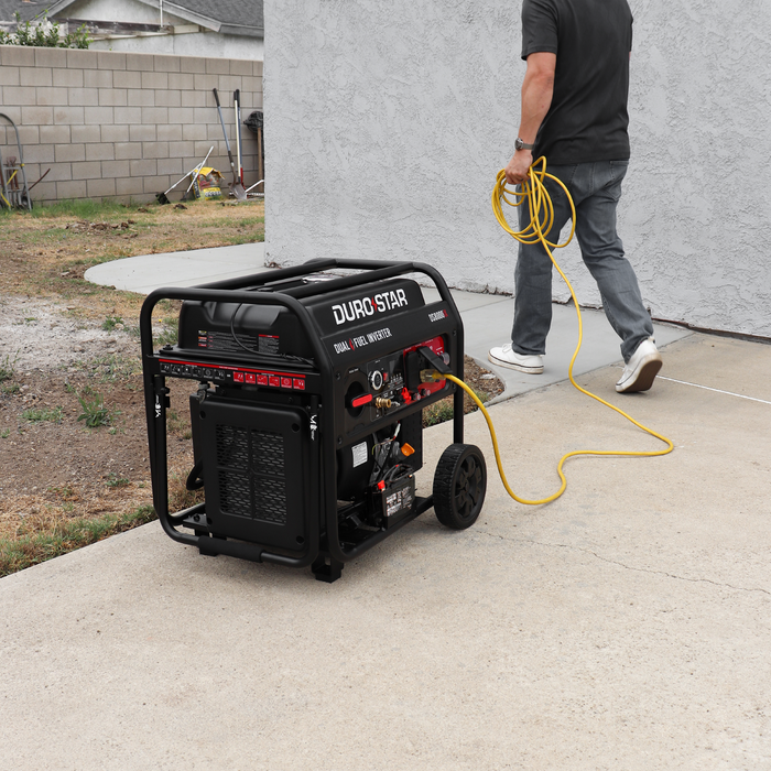DuroStar 8,000 Watt Dual Fuel Open Frame Digital Inverter Generator