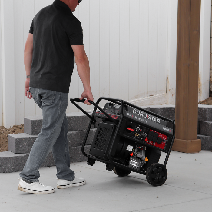 DuroStar 8,000 Watt Dual Fuel Open Frame Digital Inverter Generator