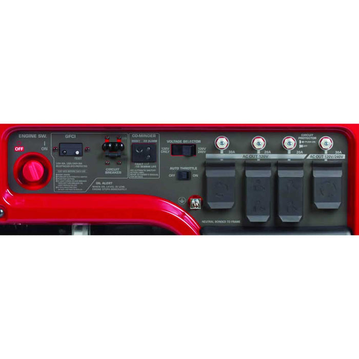 Honda EB6500X1AN2 6,500 Watt Generator w/ Wheel Kit, Hook, and CO Minder