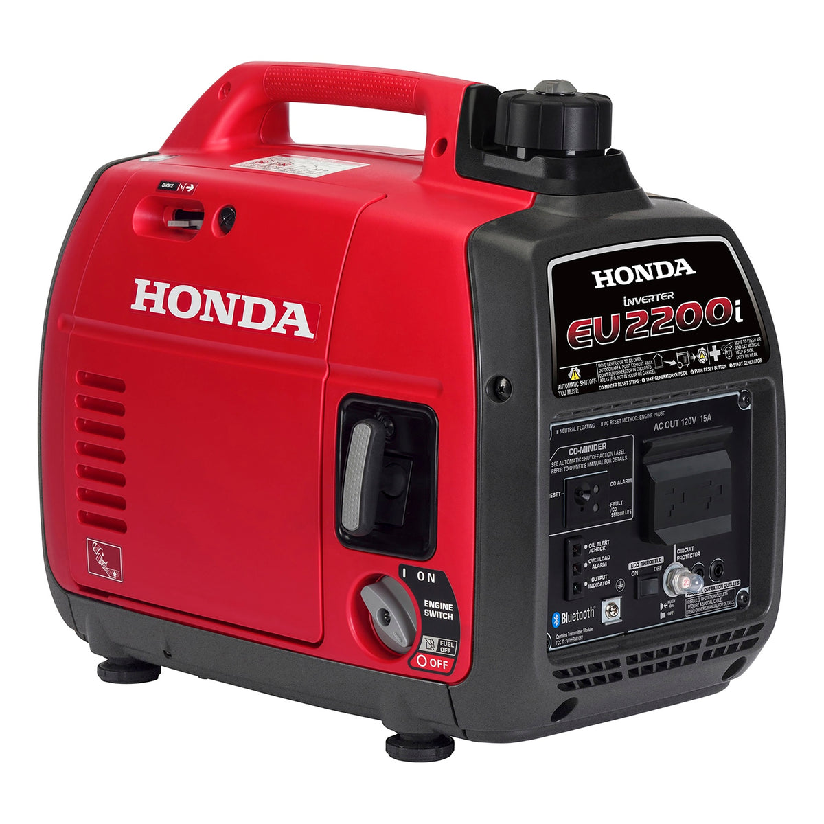 Honda EU2200i 2,200W GEN4 Quiet Gas Portable Inverter Generator w/ CO ...