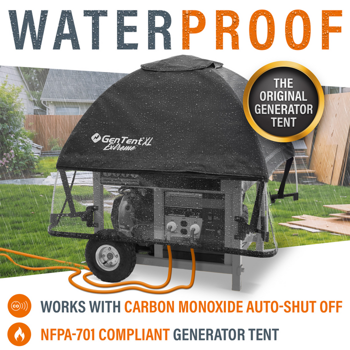 GenTent GTXPFUAEBK XL Extreme Black Cover Universal Kit for Open Frame Generator