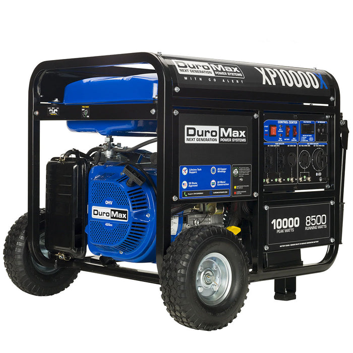 DuroMax XP10000X 10,000 Watt Gasoline Portable Generator w/ CO Alert