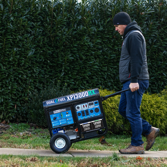 DuroMax XP13000HX 13,000 Watt Portable Dual Fuel Gas Propane CO Alert - Recon