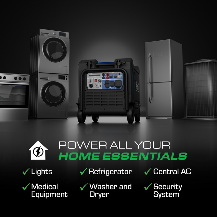 DuroMax XP13500iHT 13,500 Watt Portable Tri Fuel Inverter Generator - Quiet, Low THD