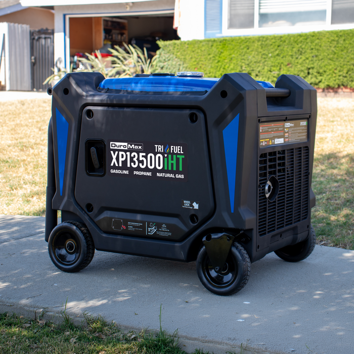 DuroMax XP13500iHT 13,500 Watt Portable Tri Fuel Inverter Generator - Quiet, Low THD