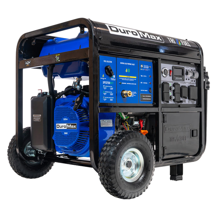 DuroMax XP13750HXT 13,750 Watt Tri Fuel Portable HXT Generator w/ CO Alert