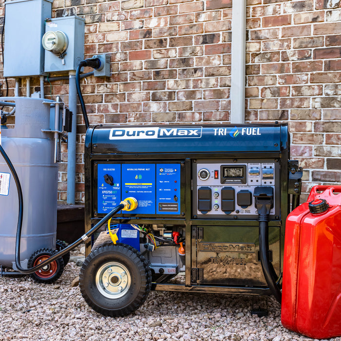DuroMax XP13750HXT 13,750 Watt Tri Fuel Portable HXT Generator w/ CO Alert