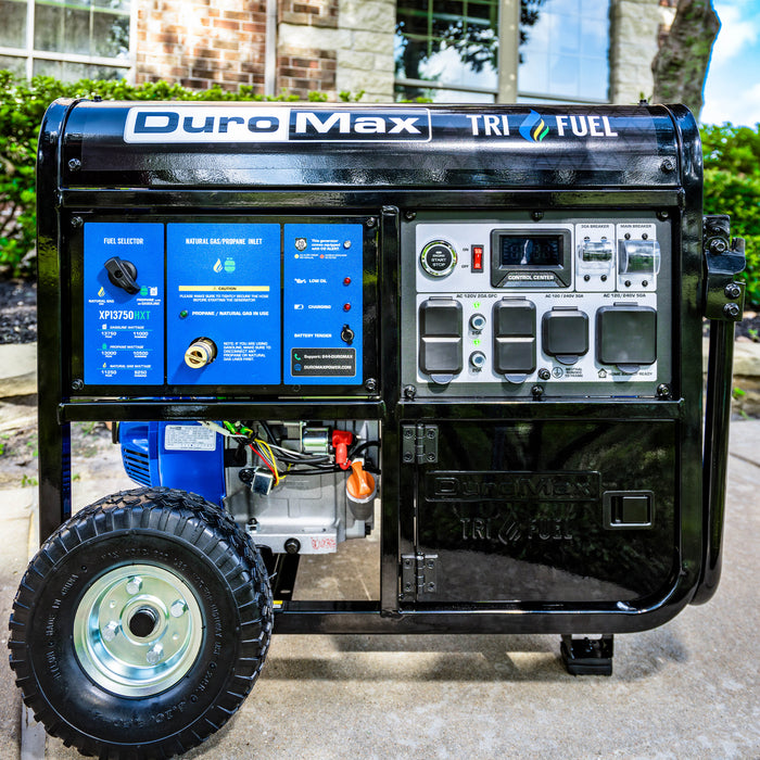 DuroMax XP13750HXT 13,750 Watt Tri Fuel Portable HXT Generator w/ CO Alert