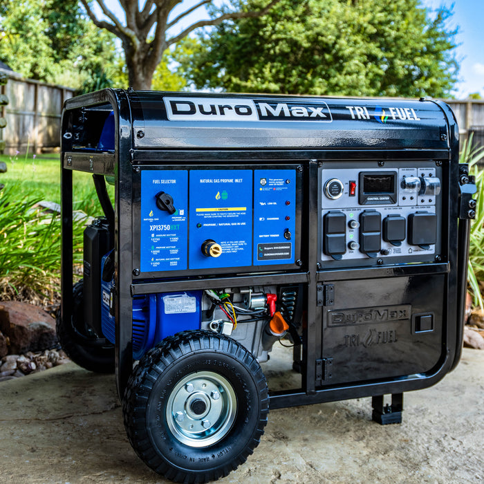 DuroMax XP13750HXT 13,750 Watt Tri Fuel Portable HXT Generator w/ CO Alert