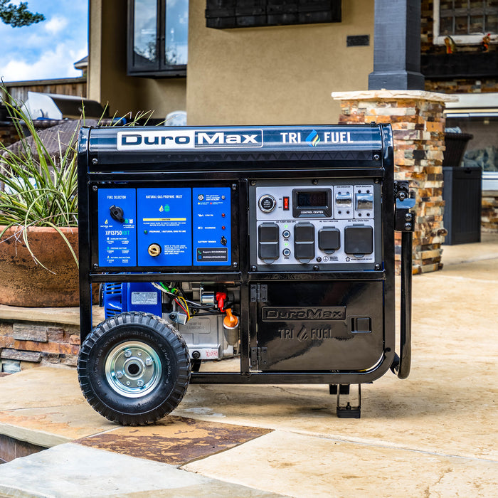 DuroMax XP13750HXT 13,750 Watt Tri Fuel Portable HXT Generator w/ CO Alert