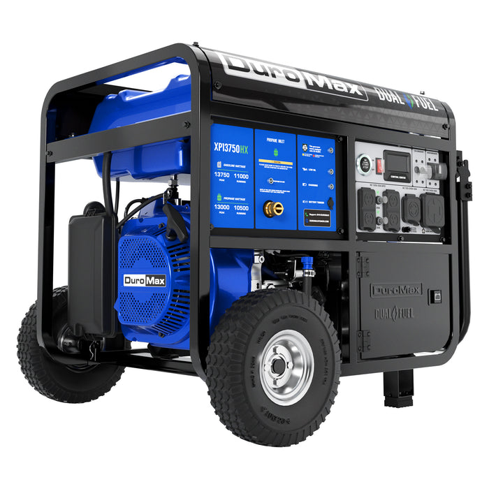 DuroMax XP13750HX 13,750 Watt Dual Fuel Portable HX Generator w/ CO Alert