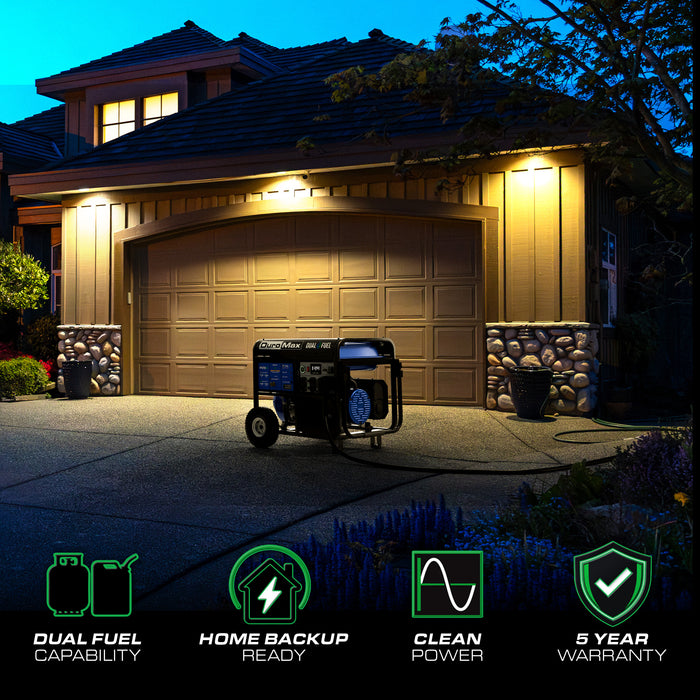 DuroMax XP13750HX 13,750 Watt Dual Fuel Portable HX Generator w/ CO Alert