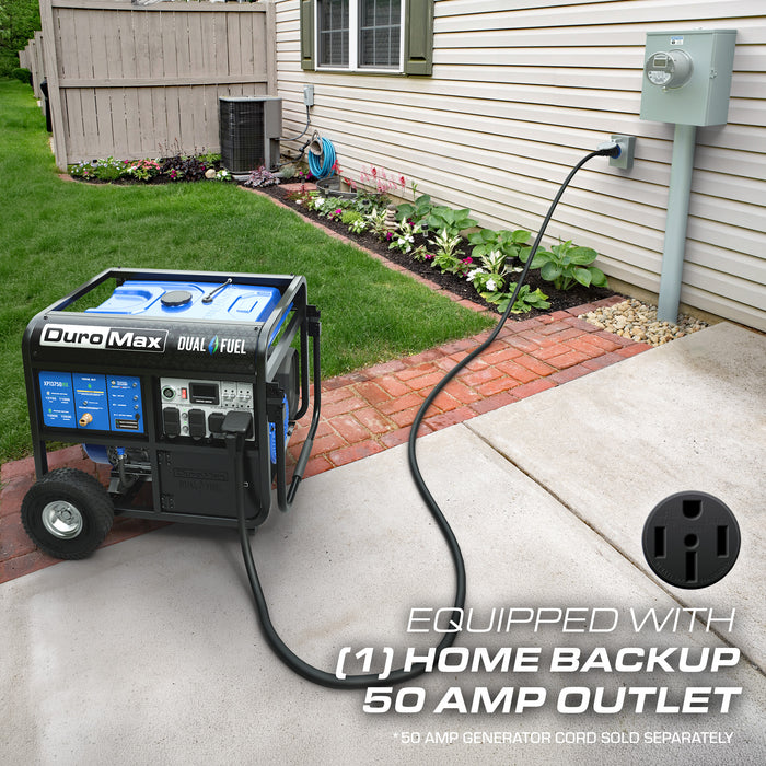 DuroMax XP13750HX 13,750 Watt Dual Fuel Portable HX Generator w/ CO Alert