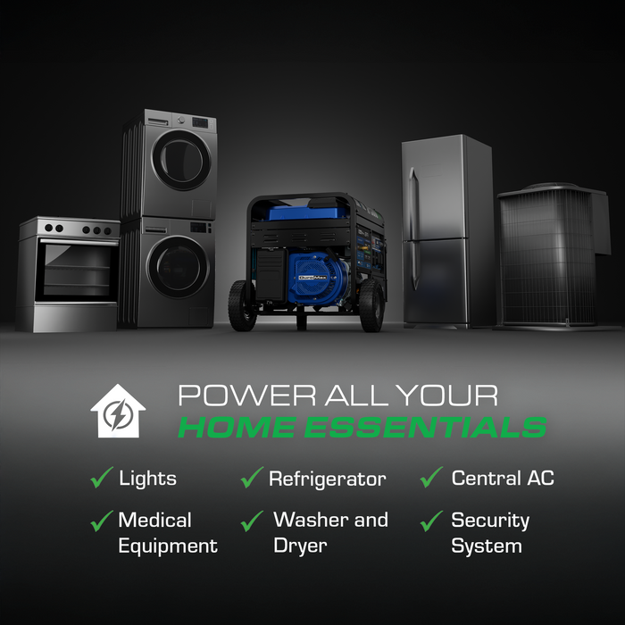 DuroMax XP15000HX+ 15,000W Electric Start Dual Fuel EFI Portable Generator