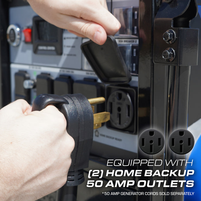 DuroMax XP15500HX 15,500 Watt Dual Fuel Portable HX Generator w/ CO Alert