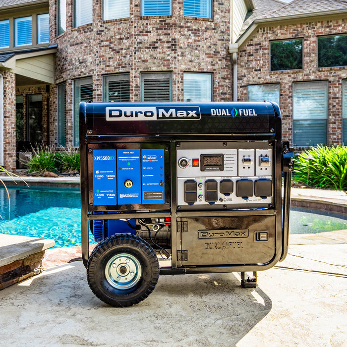 DuroMax XP15500HX 15,500 Watt Dual Fuel Portable HX Generator w/ CO Alert