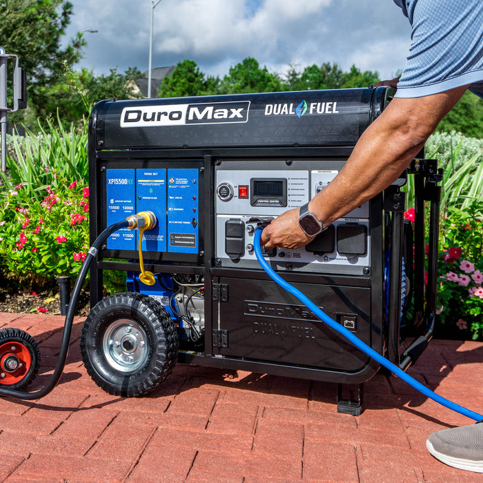 DuroMax XP15500HX 15,500 Watt Dual Fuel Portable HX Generator w/ CO Alert
