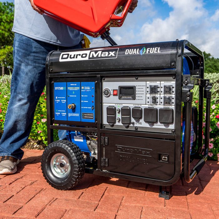 DuroMax XP17500HX 17,500 Watt Dual Fuel Portable HX Generator w/ CO Alert