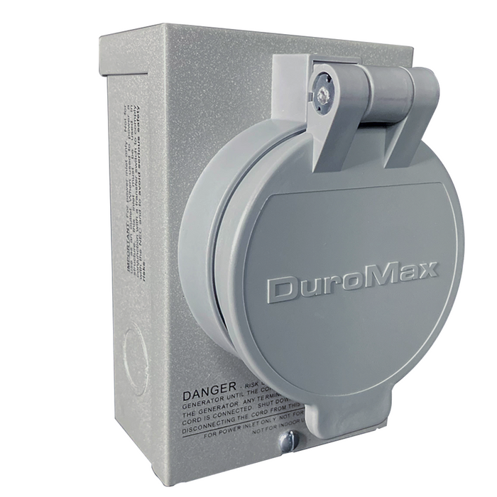 DuroMax XP50PB 50-Amp 12,500-Watt Non-Metallic Power Inlet Box