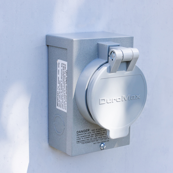 DuroMax XP50PB 50-Amp 12,500-Watt Non-Metallic Power Inlet Box