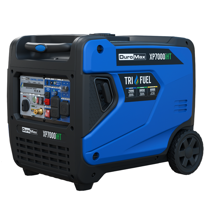DuroMax XP7000iHT 7,000 Watt Portable Tri Fuel Inverter Generator