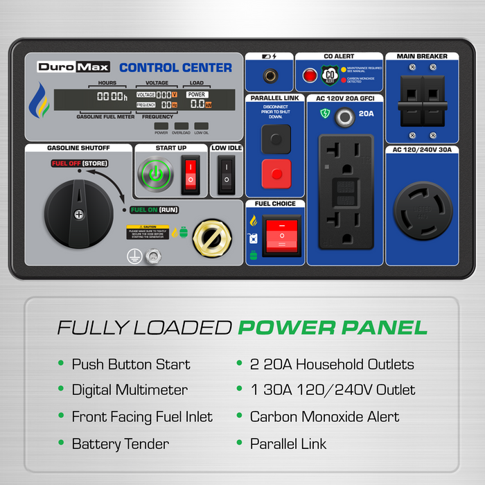 DuroMax XP7000iHT 7,000 Watt Portable Tri Fuel Inverter Generator