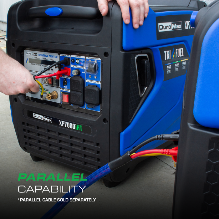 DuroMax XP7000iHT 7,000 Watt Portable Tri Fuel Inverter Generator