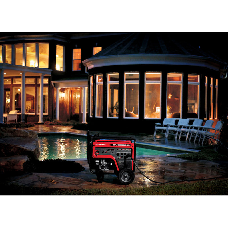 Honda EM6500S 6,500 Watt 120/240V Portable Generator Scratch and Den