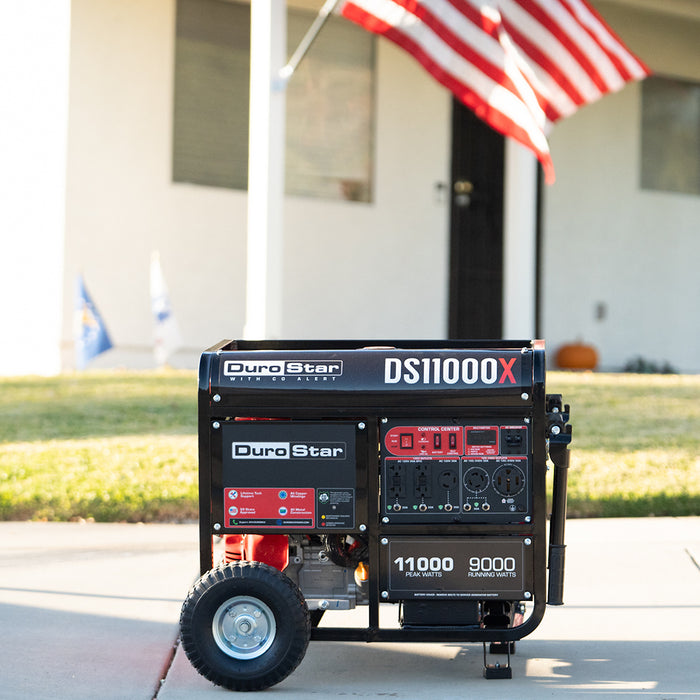 DuroStar DS11000X 11,000W/9,000W 457cc Electric Start Portable Generator w/ CO Alert