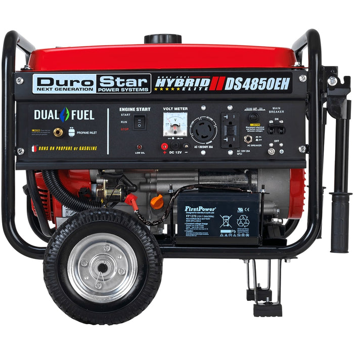 DuroStar DS4850EH 4,850-Watt Dual Fuel Generator w/ Electric Start