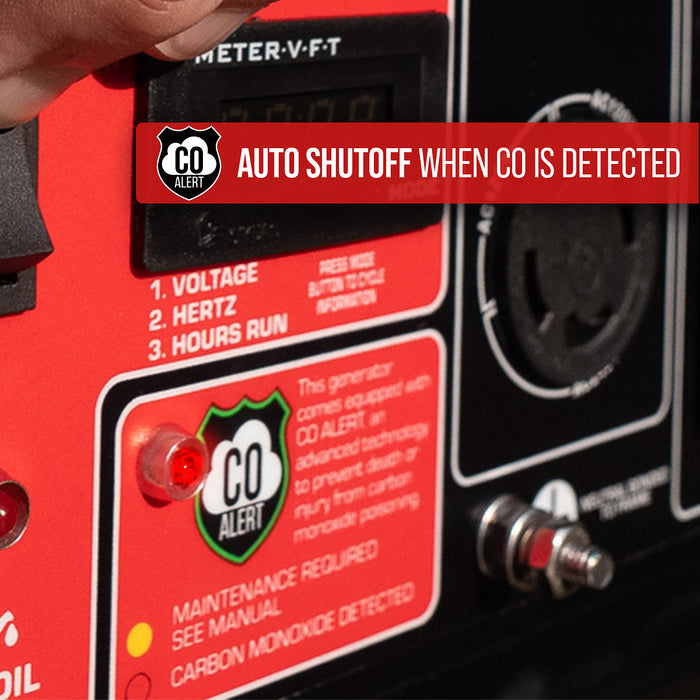 DuroStar DS5000X 5,000W/4,000W 224cc Electric Start Portable Generator w/ CO Alert